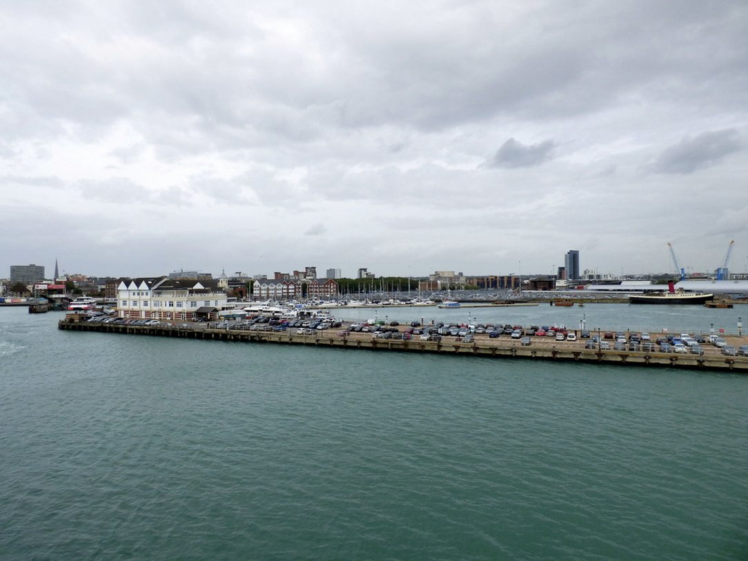 A view from the ferry port in Southampton, where Test Valley Digital help local businesses with their websites.