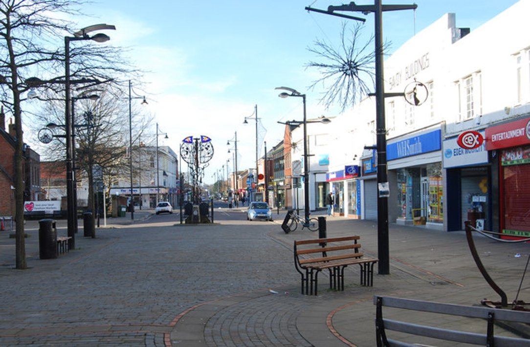 Fareham town centre, Fareham is a location that Test Valley Digital help local businesses with their websites.