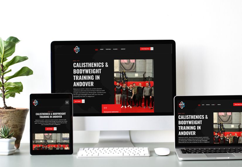 Cali Fit's website