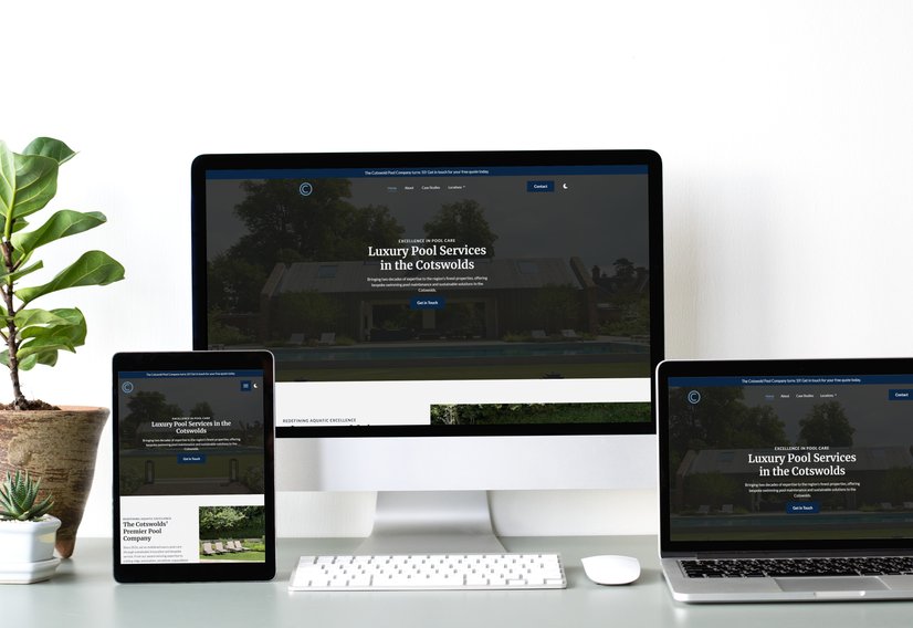 The Cotswold Pool Company's website