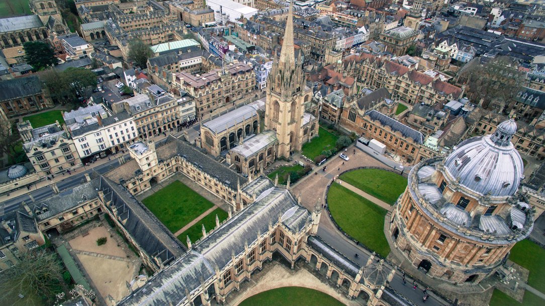 A picture of Oxford's famous University, the University of Oxford. Oxford is another area that Test Valley Digital support local businesses with their websites.