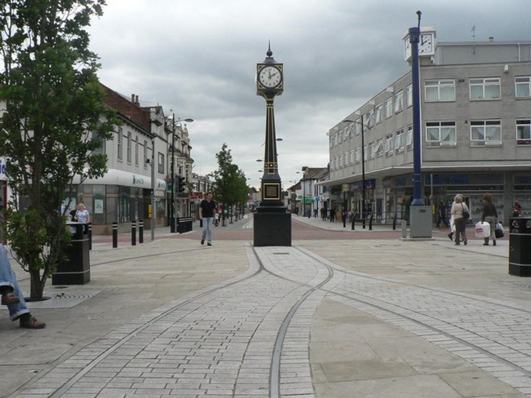 Waterlooville's town centre, where Test Valley Digital help local businesses with websites.